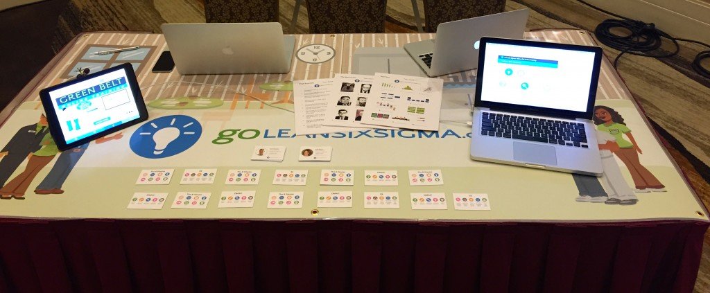 Visit our booth for free Lean Six Sigma Yellow Belt Training!