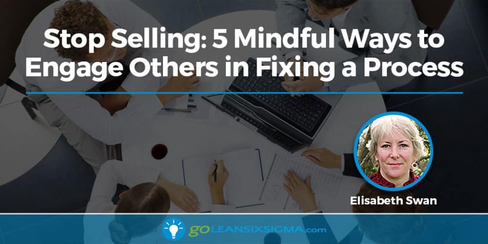 Stop Selling: 5 Mindful Ways To Engage Others In Fixing A Process - GoLeanSixSigma.com