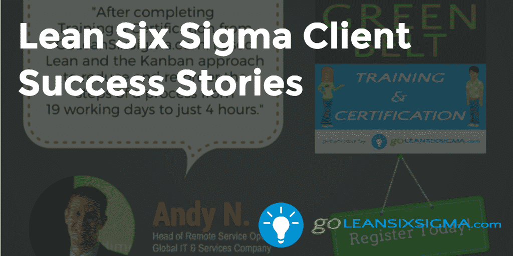 success stories lean six sigma