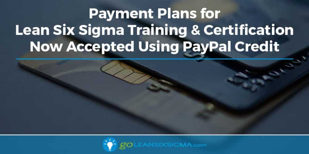 PayPal Credit - GoLeanSixSigma.com