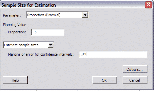 How to Run a Sampling Calculation (Discrete) in Minitab -   (GLSS)