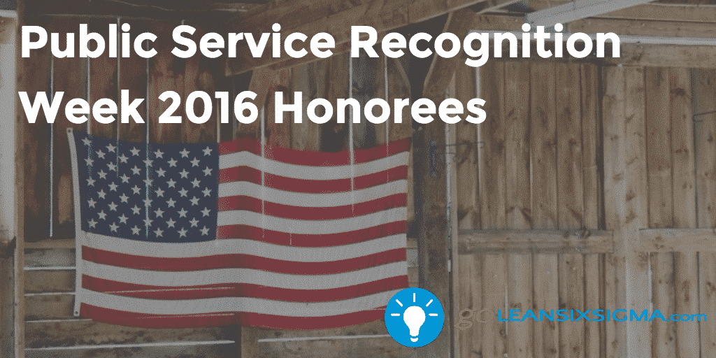 Public Service Recognition Week 2016 Honorees