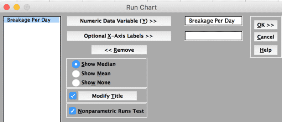 How To Create A Run Chart