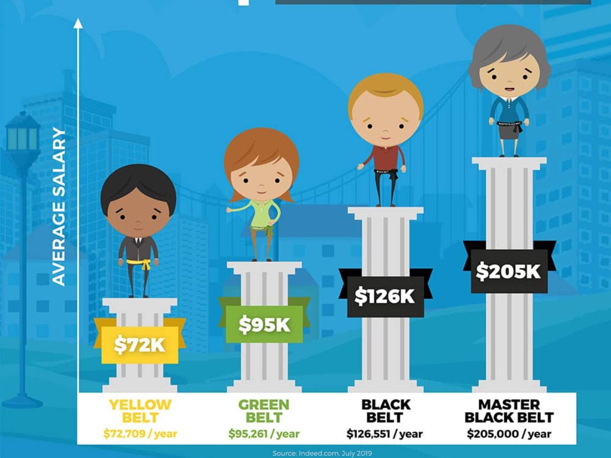 Salaries for Yellow Belts, Green Belts, Black Belts & Master Black Belts |  GoLeanSixSigma.com