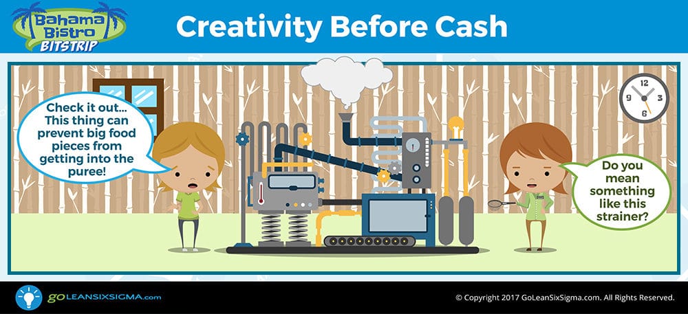 Bahama Bistro Bitstrip: Creativity Before Cash - GoLeanSixSigma.com