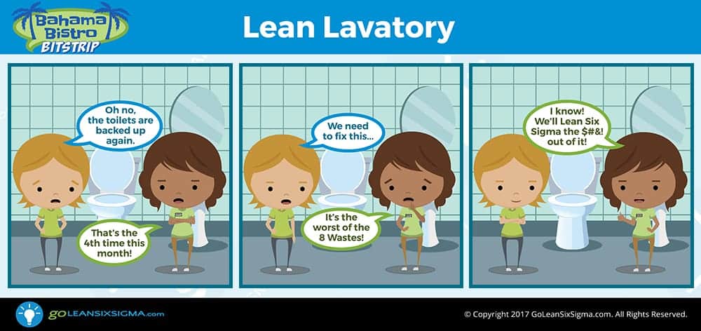 Bahama Bistro Bitstrip: Lean Lavatory - GoLeanSixSigma.com