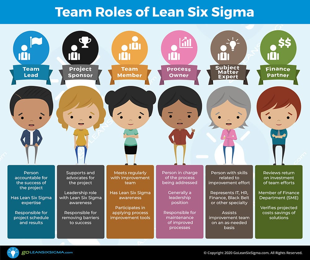 Lean Six Sigma Improvement Team Roles - Defining Each Role